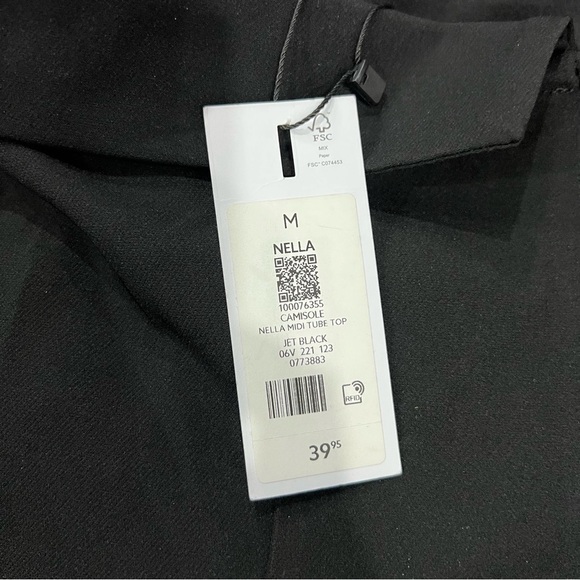 Dynamite Black Strapless Top Nella Mini Tube Top M - Picture 3 of 3